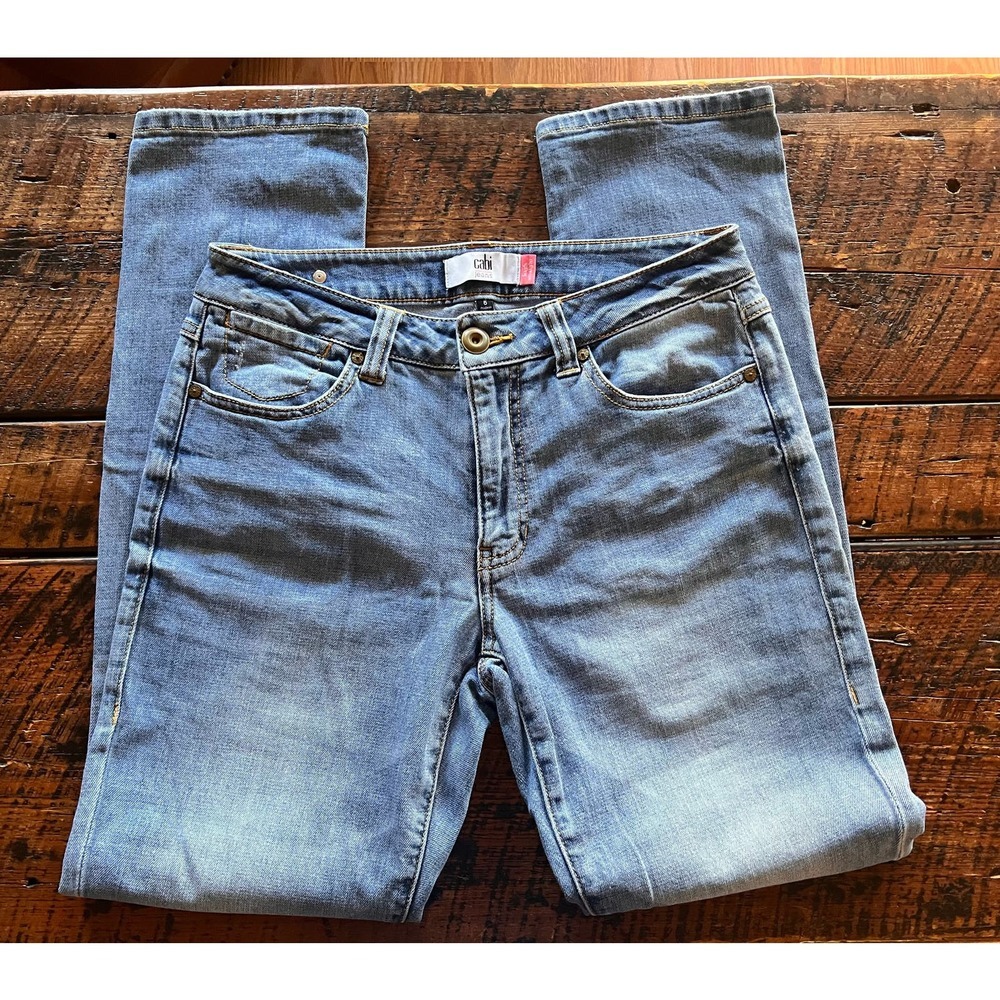 Cabi Jeans Light Wash High Straight Size 6